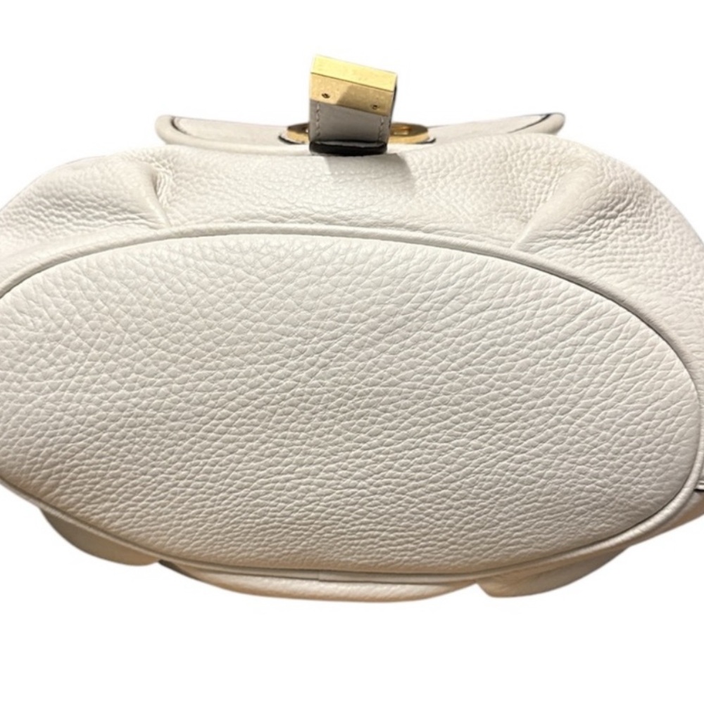 EUC cream colored Michael Kors White Leather Shoulder Bag - Picture 3 of 8